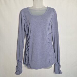 Athleta Workout Top Long Sleeve Purple Athletic Performance Small Womens